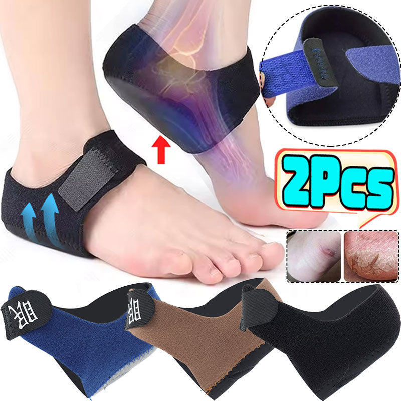 Plantar Fasciitis Silicone Heel Protector, U-Cup Shock Absorption Sleeve for Spur Relief, Pain-Free Walking Half-Yard