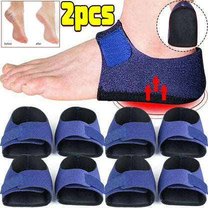 Plantar Fasciitis Silicone Heel Protector, U-Cup Shock Absorption Sleeve for Spur Relief, Pain-Free Walking Half-Yard