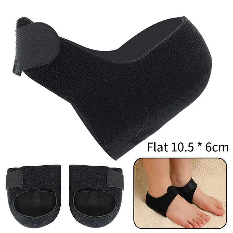 Plantar Fasciitis Silicone Heel Protector, U-Cup Shock Absorption Sleeve for Spur Relief, Pain-Free Walking Half-Yard