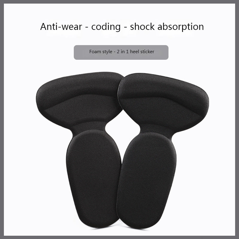 T Shape Sponge Heel Stickers Shoe Cushion Heel Protector for Shoes, High Heels Inserts, Heel Pads, Shoe Adjuster, Women