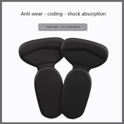 T Shape Sponge Heel Stickers Shoe Cushion Heel Protector for Shoes, High Heels Inserts, Heel Pads, Shoe Adjuster, Women