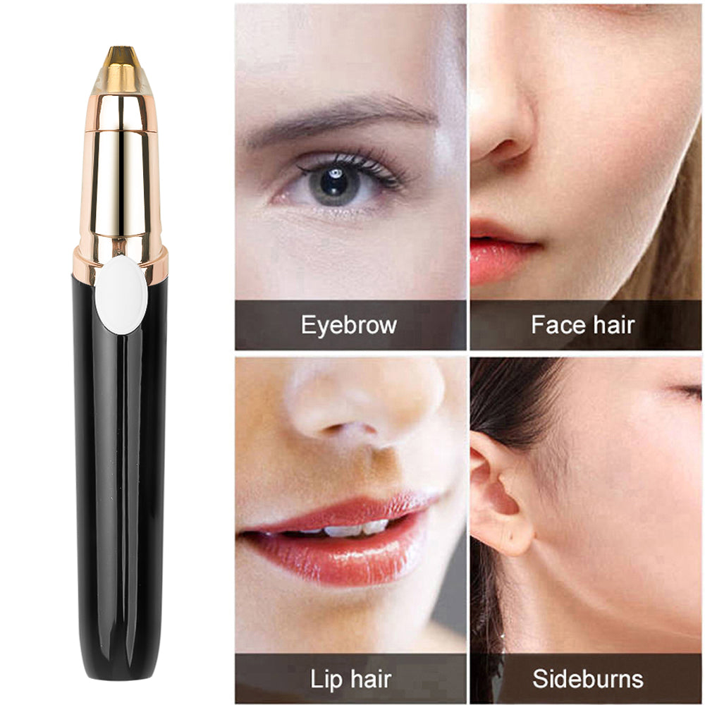 USB Rechargeable Electric Eyebrow Trimmer Women Eye Brow Epilator Lipstick Shaper Shaver Painless Razor Facial Hair