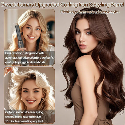 5 In 1 Hair Dryer Brush  Hot Air Curling Brush Negative Ion Air Styler For All Hair Types Perfect F 2