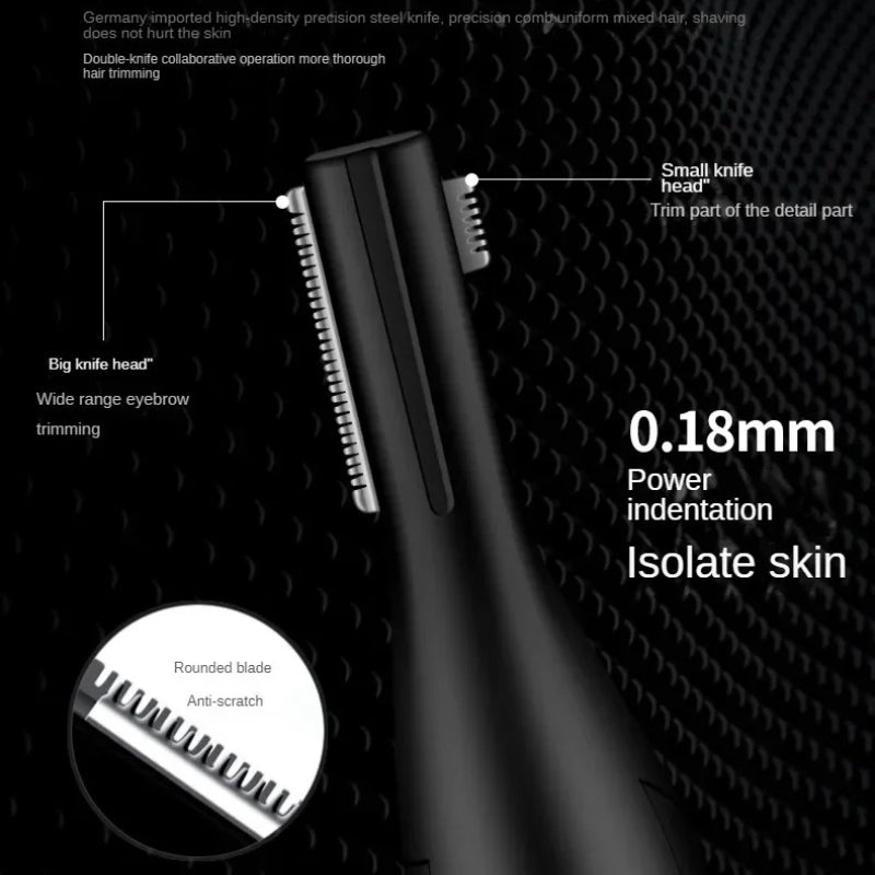 USB Charging Electric Eyebrow Trimmer, Portable Womens Face Hair Remover & Body Shaver for Smooth Grooming Care