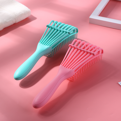 Detangling Hair Comb & Scalp Massage Brush, Hair Detangler for Curly, Thick, Wet or Dry Hair – Octopus-Style Hairbrush