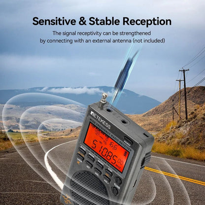 Retekess TR110 Portable Shortwave Radio With AM FM SSB And All Wave Band Receiver 4