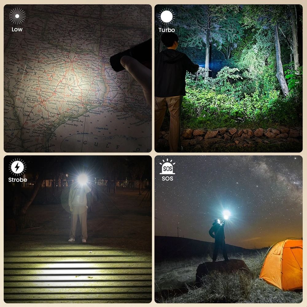 Sofirn SR23 Dual Light Flashlight 3300 Lumen White Floodlight With 365nm UV And Magnetic Tailcap 2