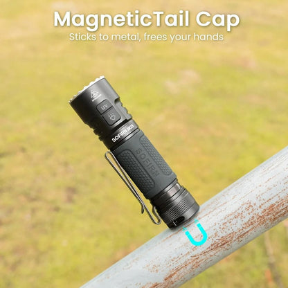 Sofirn SR23 Dual Light Flashlight 3300 Lumen White Floodlight With 365nm UV And Magnetic Tailcap 4