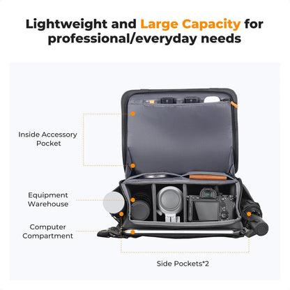 KF Concept 10L Camera Sling Bag With Tripod Holder For DSLR And Mirrorless Cameras 3