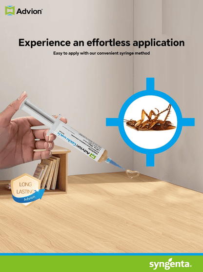 Advion Cockroach Gel Bait Indoor And Outdoor Roach Killer With Applicator Kit 2