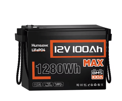Humsienk 12V 100Ah LiFePO4 Lithium Battery With 100A BMS For RV Marine And Solar Power 4