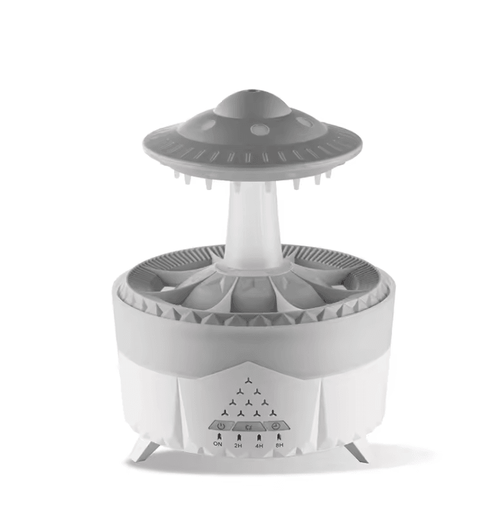 350ml Rain Cloud Aroma Diffuser With Colorful LED Light And Remote Control 3