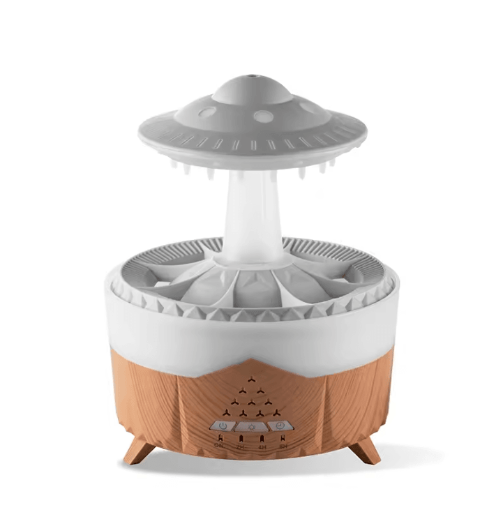 350ml Rain Cloud Aroma Diffuser With Colorful LED Light And Remote Control 4