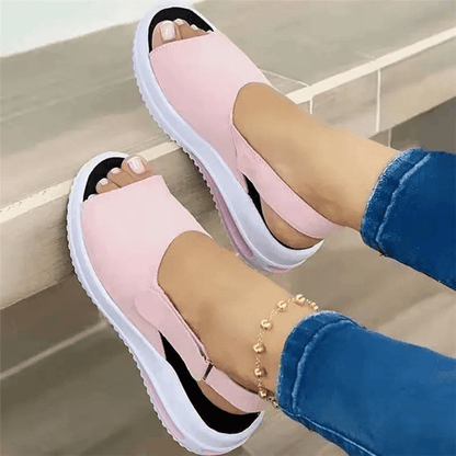 Lightweight Breathable Summer Sandals for Women with Non Slip Peep Toe Design