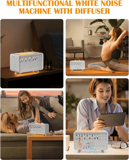Bluetooth White Noise Machine With Aroma Diffuser Humidifier And Night Light 1