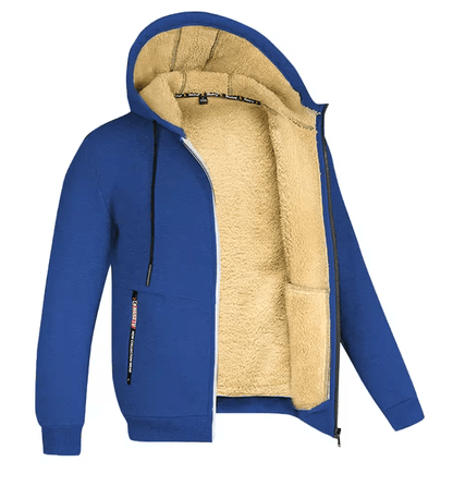 Mens Full Zip Fleece Hoodie Casual Winter Jacket For Sports And Streetwear 8