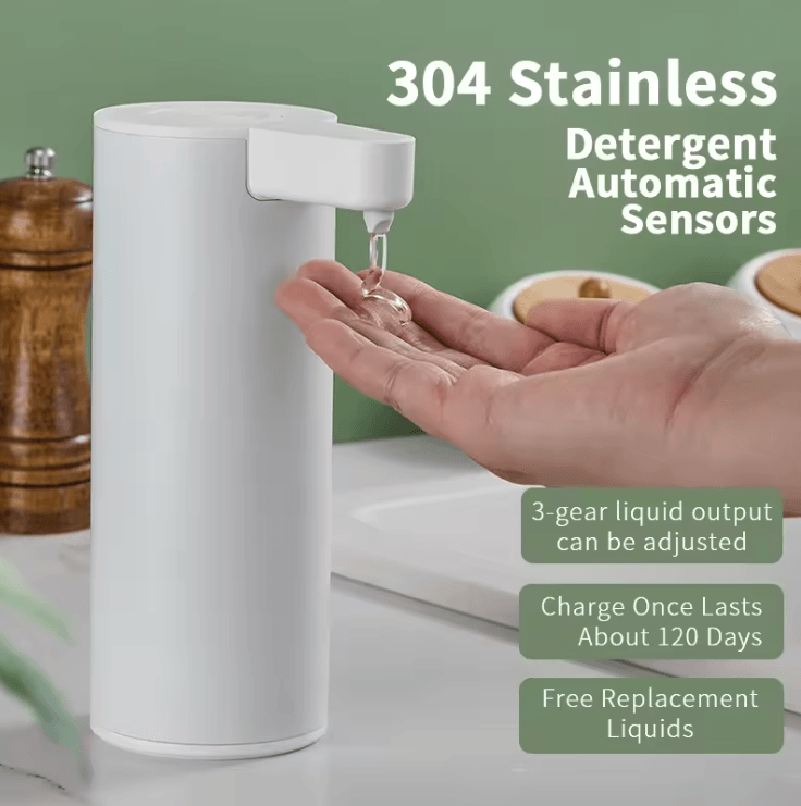 Automatic Stainless Steel Soap Dispenser With Touchless Sensor For Kitchen And Bathroom 4