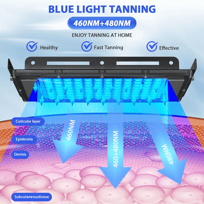 50W Ultraviolet Tanning Lamp With Tripod And Blue Light For Skin Care And Body Tanning 1