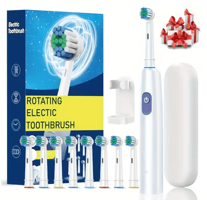 Rechargeable Rotary Electric Toothbrush For Adults With 8 Soft Brush Heads 5