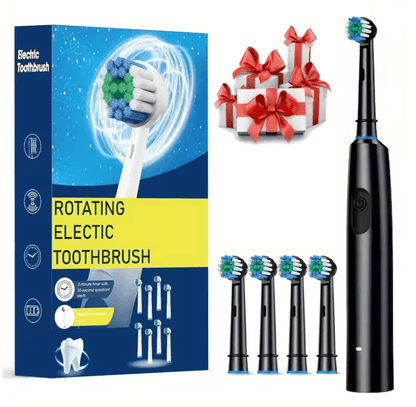 Rechargeable Rotary Electric Toothbrush For Adults With 8 Soft Brush Heads 6