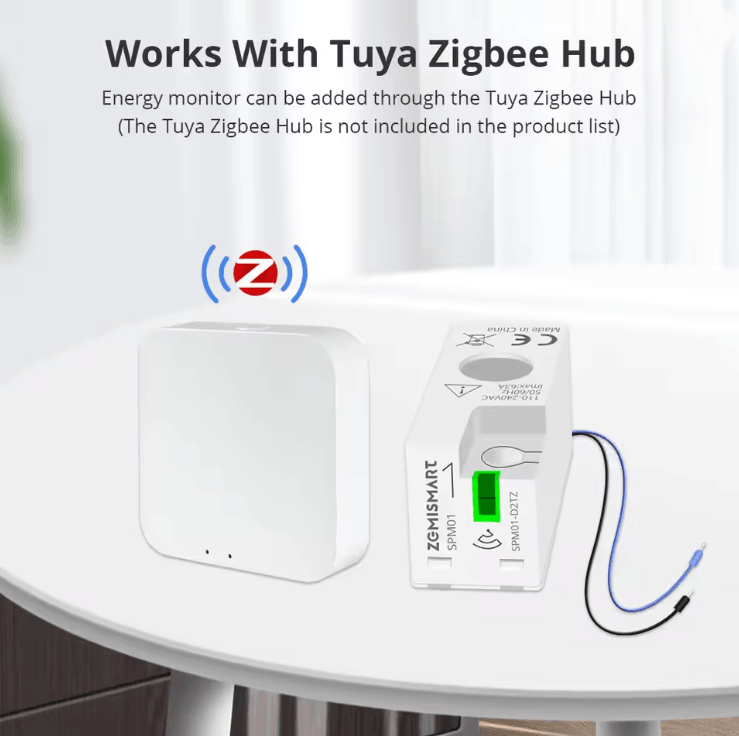 Zemismart Smart Energy Meter With Zigbee And WiFi Real Time Power Monitor 1