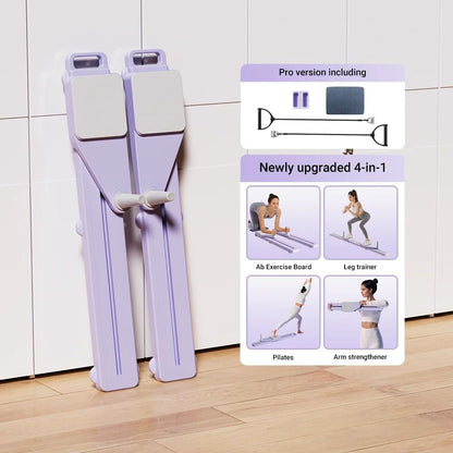 2 in 1 Abs and Ski Board Portable Core and Leg Trainer for Home Gym