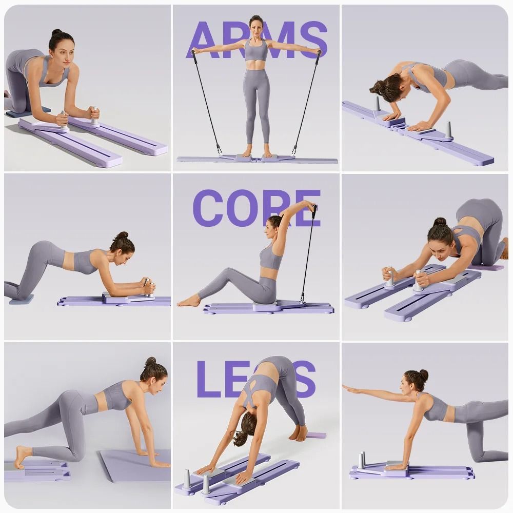 2 In 1 Abs And Ski Board Portable Core And Leg Trainer For Home Gym 1