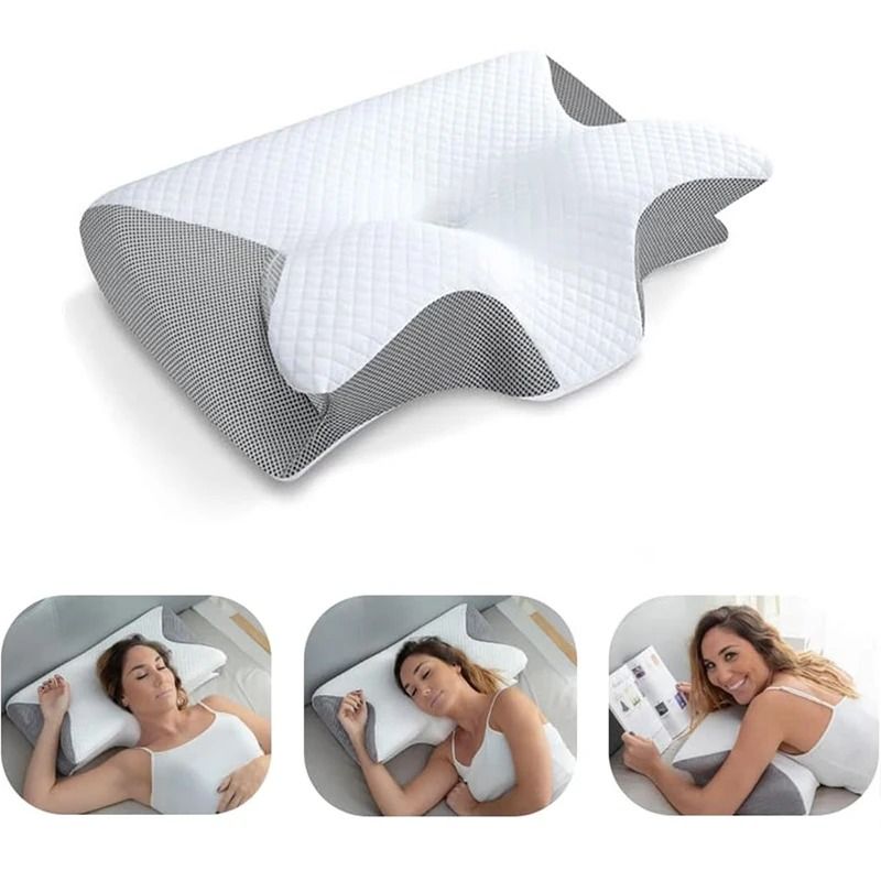 Memory Foam Cervical Pillow Ergonomic Contour Pillow for Neck Pain Relief