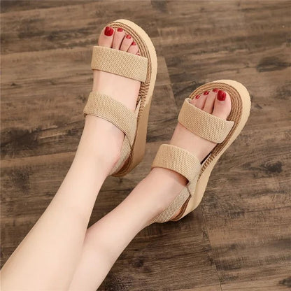 Minimalist Slingback Wedge Sandals Lightweight Summer Slides For Women 6
