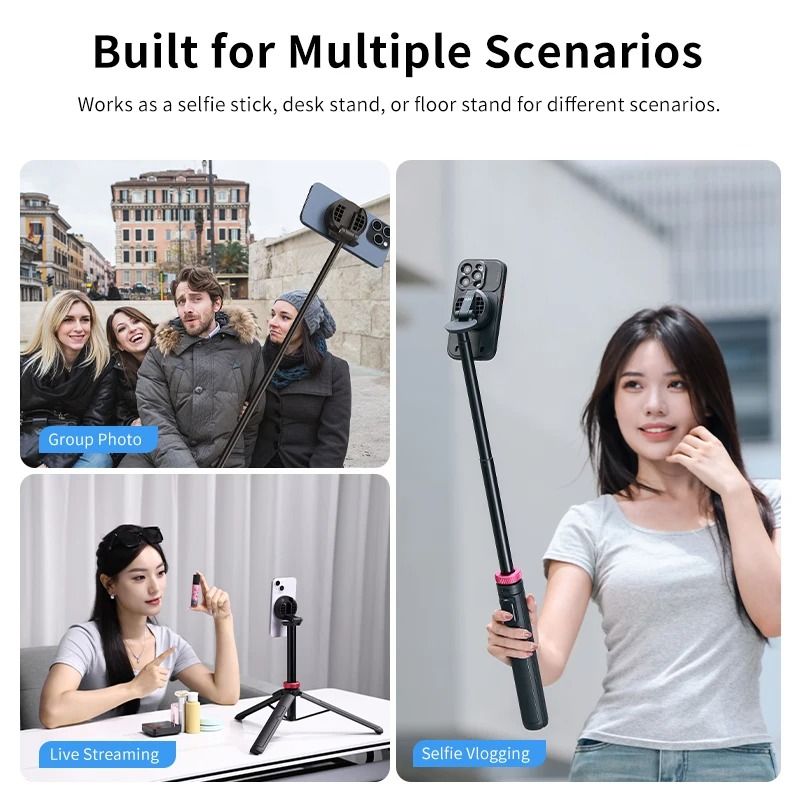 Ulanzi MT 84 153m Magnetic Tripod With Bluetooth Remote 2
