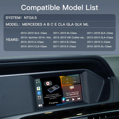 Wireless Carplay And Android Auto Module For Mercedes Benz NTG45 Becker 3