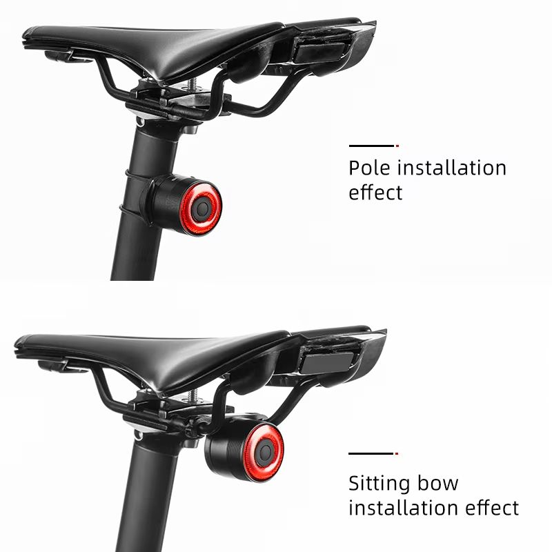 ROCKBROS Smart Brake Bicycle Tail Light  Waterproof USB Rechargeable Rear Bike Light For Road  MTB 3