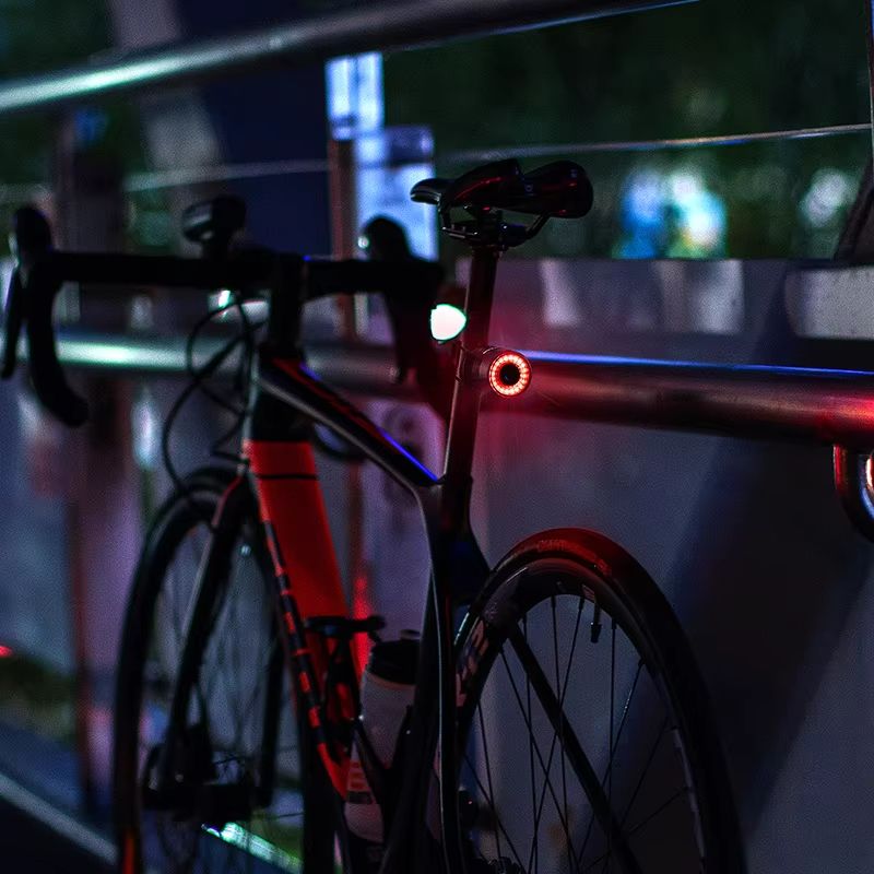 ROCKBROS Smart Brake Bicycle Tail Light  Waterproof USB Rechargeable Rear Bike Light For Road  MTB 5