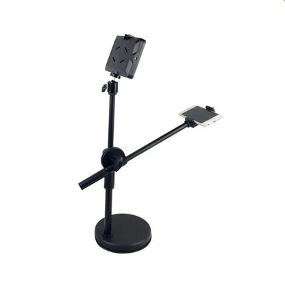Overhead Tripod With Ring Light  Tabletop Shooting Stand With Phone Holder  Boom Arm For Photograph 10