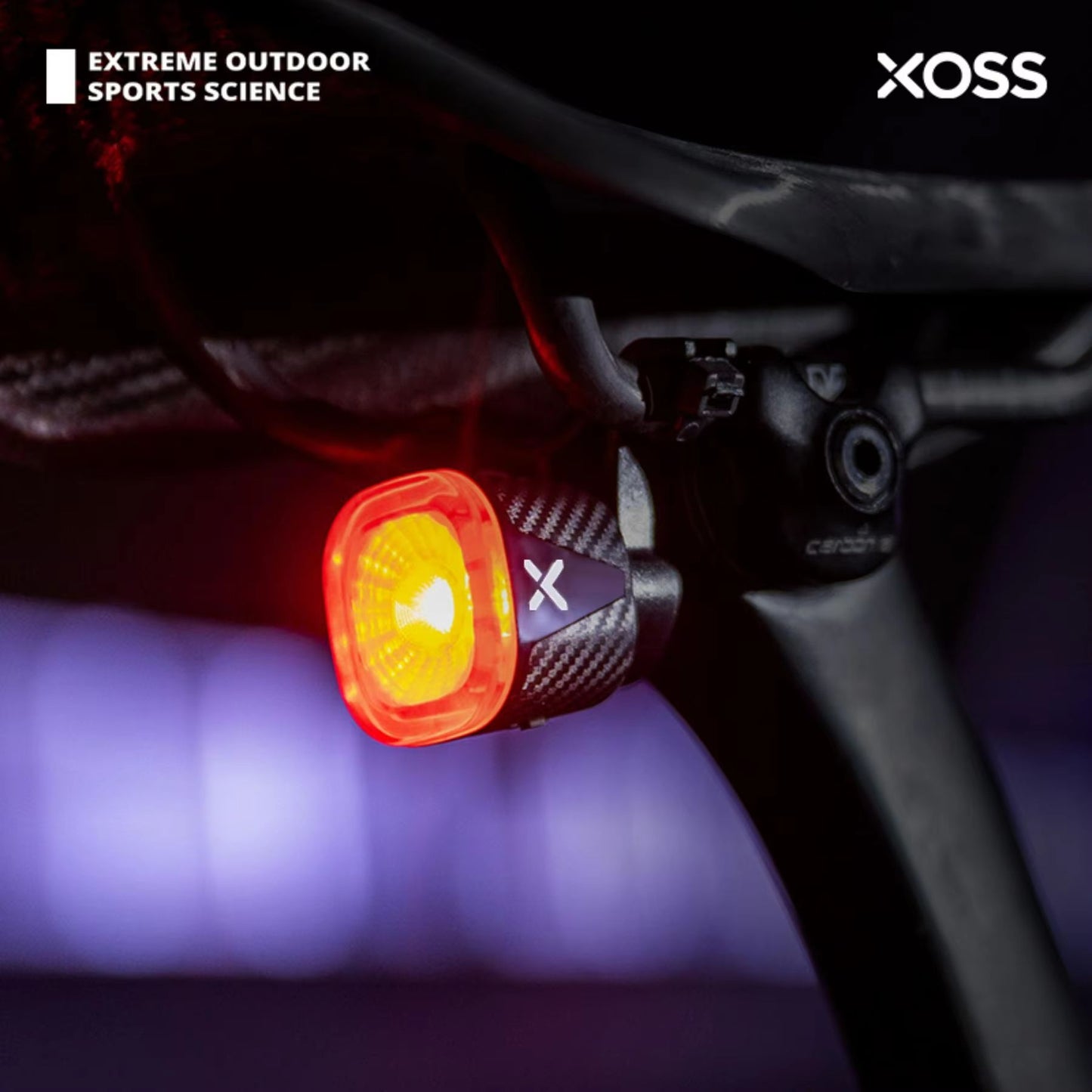 XOSS XR01 Smart Tail Light – Auto Brake Sensing Waterproof USB Rechargeable Bicycle Rear Light