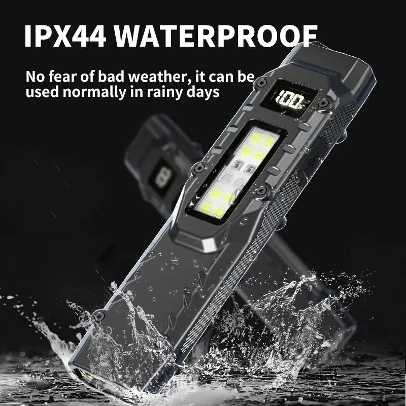 800 Lumens USB Rechargeable Tactical Flashlight  Waterproof LED Work Light With COB Side Lamp 2