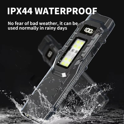 800 Lumens USB Rechargeable Tactical Flashlight  Waterproof LED Work Light With COB Side Lamp 2