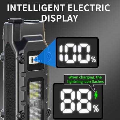 800 Lumens USB Rechargeable Tactical Flashlight  Waterproof LED Work Light With COB Side Lamp 3