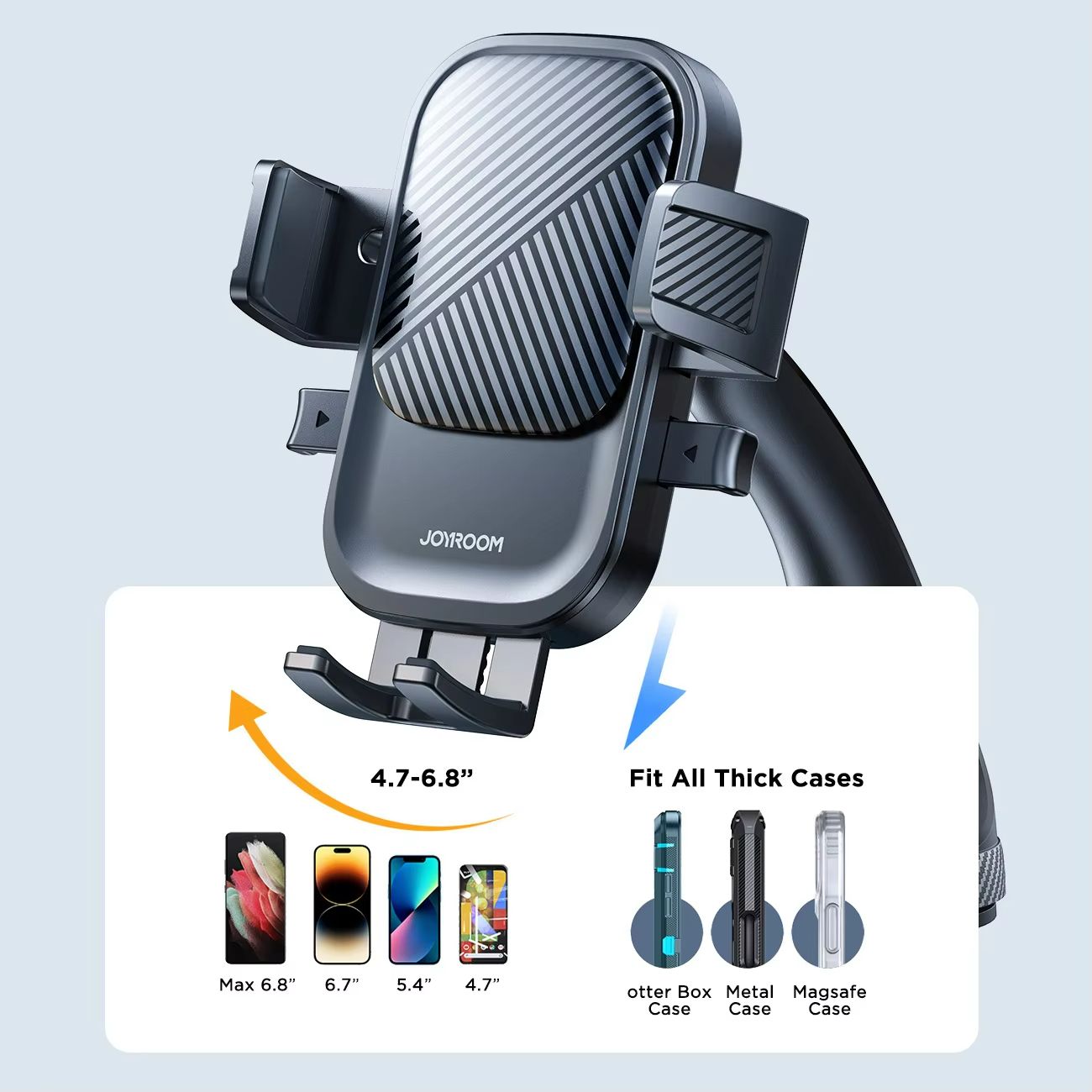 Joyroom Car Phone Holder Mount  Strong Suction HandsFree Cell Phone Mount For Dashboard  Windshield 4