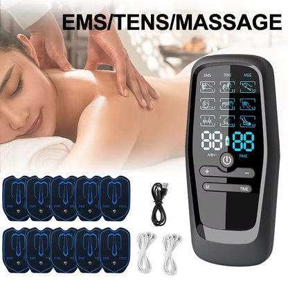 Physiotherapy EMS Muscle Stimulator – Digital Electrotherapy Massager for Pain Relief & Body Slimming