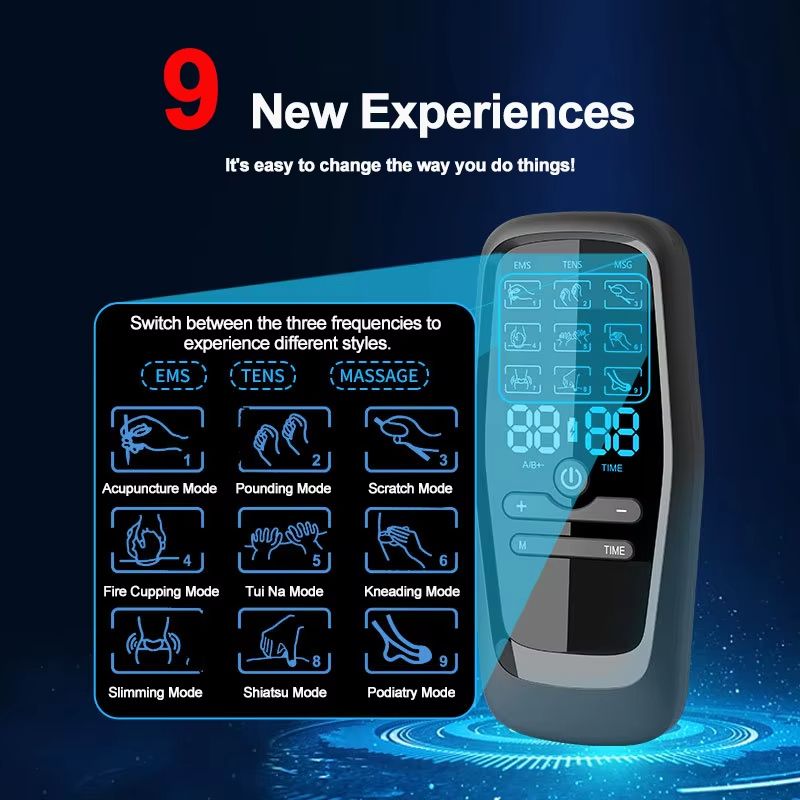 Physiotherapy EMS Muscle Stimulator  Digital Electrotherapy Massager For Pain Relief  Body Slimming 3