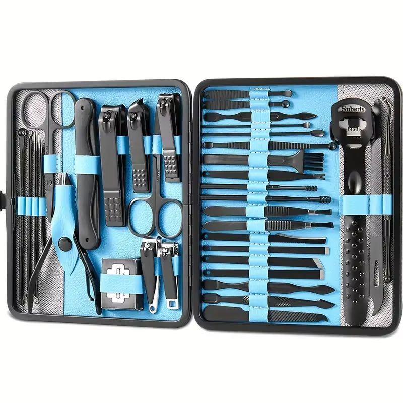 36-Piece Professional Manicure and Pedicure Set with Travel Case – Complete Nail Care Kit