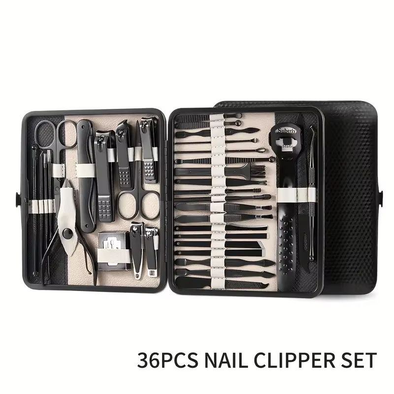 36Piece Professional Manicure And Pedicure Set With Travel Case  Complete Nail Care Kit 9