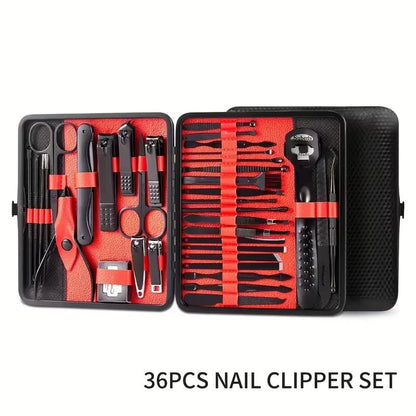 36Piece Professional Manicure And Pedicure Set With Travel Case  Complete Nail Care Kit 7