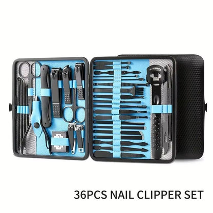 36Piece Professional Manicure And Pedicure Set With Travel Case  Complete Nail Care Kit 8