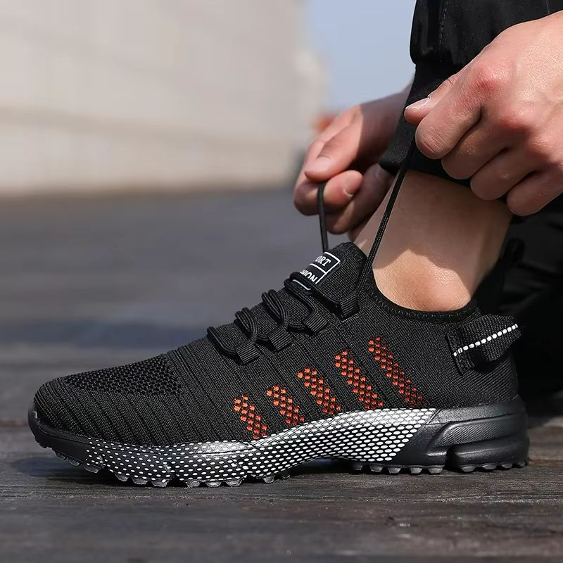 Mens Lightweight Mesh Sneakers  Breathable SlipOn Casual Running Shoes With Soft Sole 1