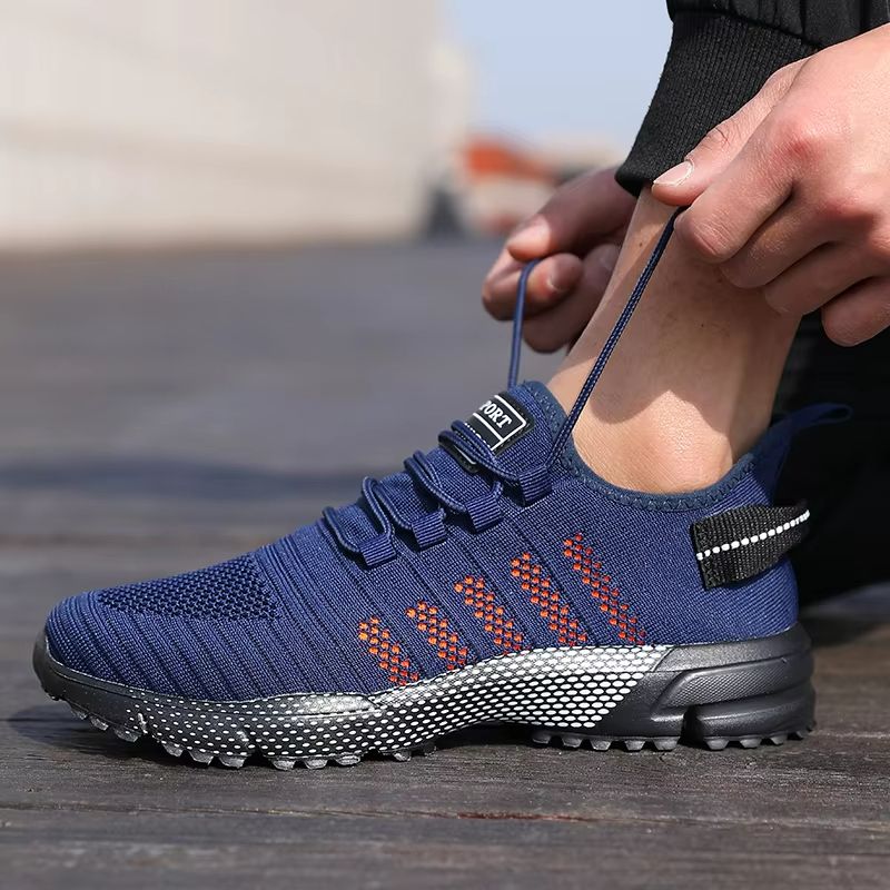 Mens Lightweight Mesh Sneakers  Breathable SlipOn Casual Running Shoes With Soft Sole 3