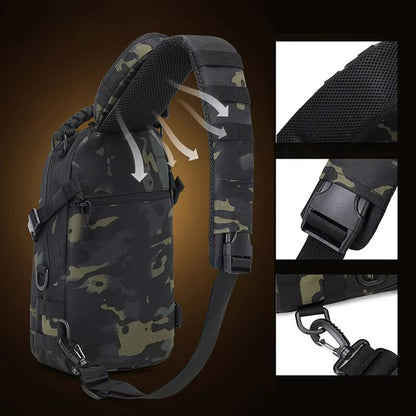 Tactical Chest Sling Bag  Outdoor Camping Backpack With MOLLE System For Hiking Cycling  Everyday C 2