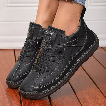 Womens MidTop Boots  Retro British Style AntiSlip Workwear Shoes With Fashionable Design 1