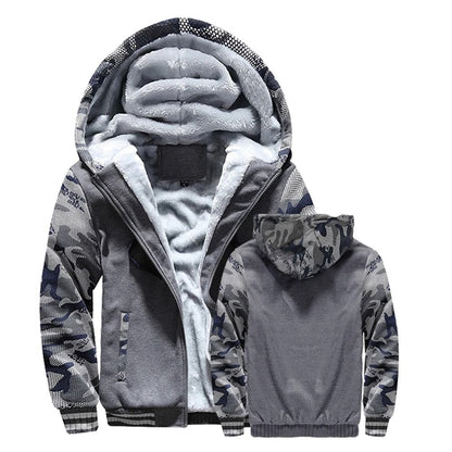 Mens Fleece Lined Hooded Winter Jacket 11